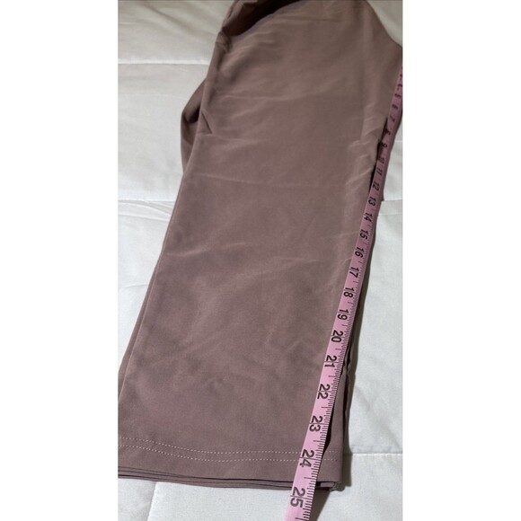 Grace Karin High Elastic Waist Tie Belted Pencil Paper Bag Trouser Purple Medium - Picture 10 of 11